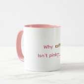 Pink coffee Mug マグカップ (正面左)