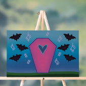 Pink Coffin Acrylic Sign アクリルサイン (ニュートラル)