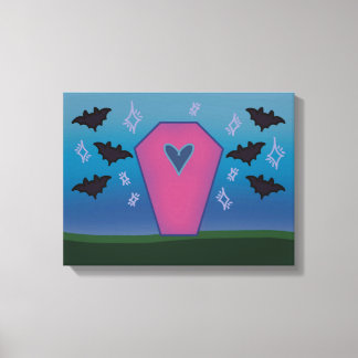 Pink Coffin Canvas Print キャンバスプリント