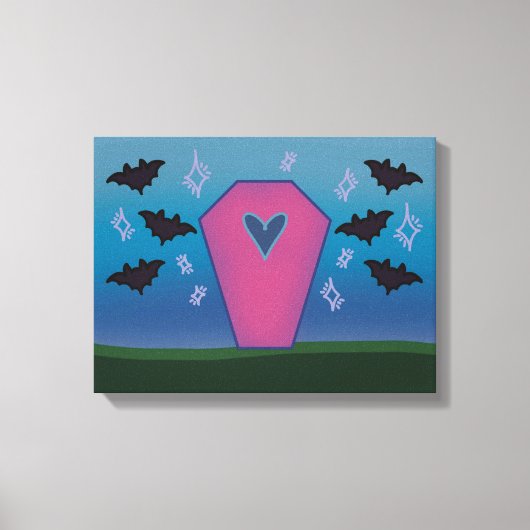 Pink Coffin Canvas Print キャンバスプリント (正面)
