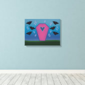 Pink Coffin Canvas Print キャンバスプリント (インサイチュ (ウッドフロア))