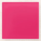 Pink Color ガラスコースター (正面)