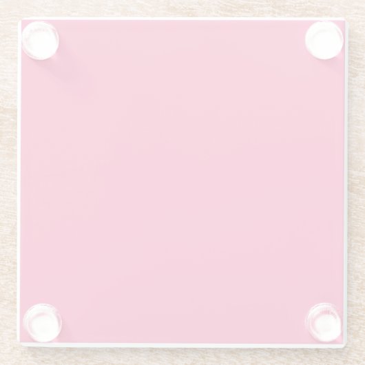 Pink Color ガラスコースター (裏面)