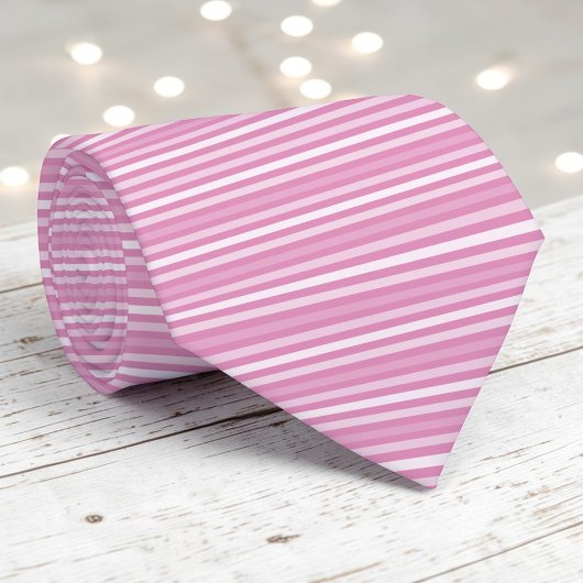 Pink Color Stripes Necktie ネクタイ