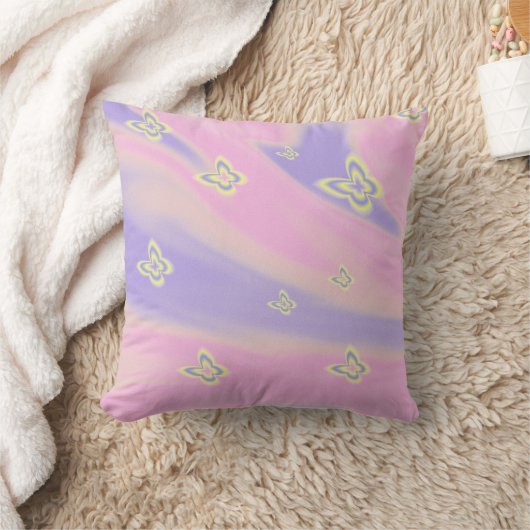 Pink colorful pattern クッション (ブランケット)