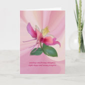 Pink Columbine Melody – Comforting Sympathy カード (正面)