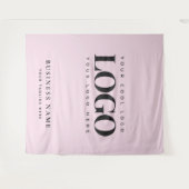 Pink Companyガーリー Business Logoイベント背景 タペストリー (正面(横))