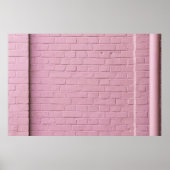 Pink concrete wall ポスター (正面)