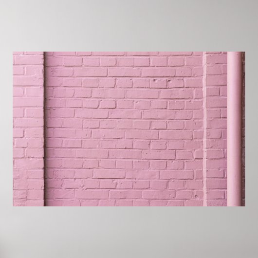 Pink concrete wall ポスター (正面)