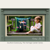 Pink Coneflower & Hummingbird Heritage クッション