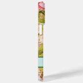 Pink Coneflowers緑の葉名パーソナライズされたCa Case-Mate iPhoneケース (裏面 / 右)