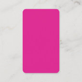 Pink Connect with UsソーシャルメディアQRコードロゴ 名刺 (裏面)