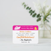 Pink Conquackulations! Cruising Duck Tag コーリングカード (スタンド正面)