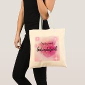 Pink Consider yourself Galindafied Tote Bag トートバッグ (正面(商品))