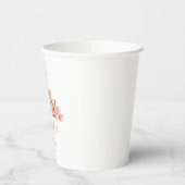 Pink Coquette Baby Carriage Baby Shower Paper Cups 紙コップ (左)