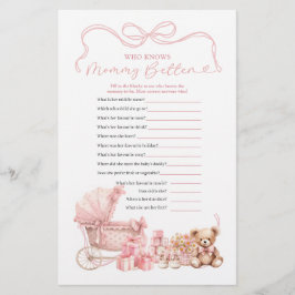 Pink Coquette Baby Carriage Who Know Mommy Better