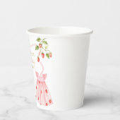 Pink Coquette Baby Clothes Baby Shower Paper Cups 紙コップ (左)