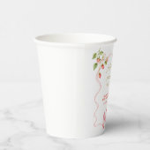 Pink Coquette Baby Clothes Baby Shower Paper Cups 紙コップ (右)