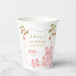 Pink Coquette Baby Clothes Baby Shower Paper Cups 紙コップ