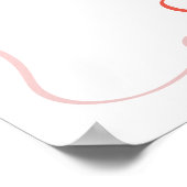 Pink Coquette Baby Clothes Berry Cards and Gifts ポスター (角)