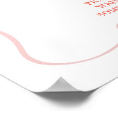 Pink Coquette Baby Clothes Late Diapers Poster ポスター (角)