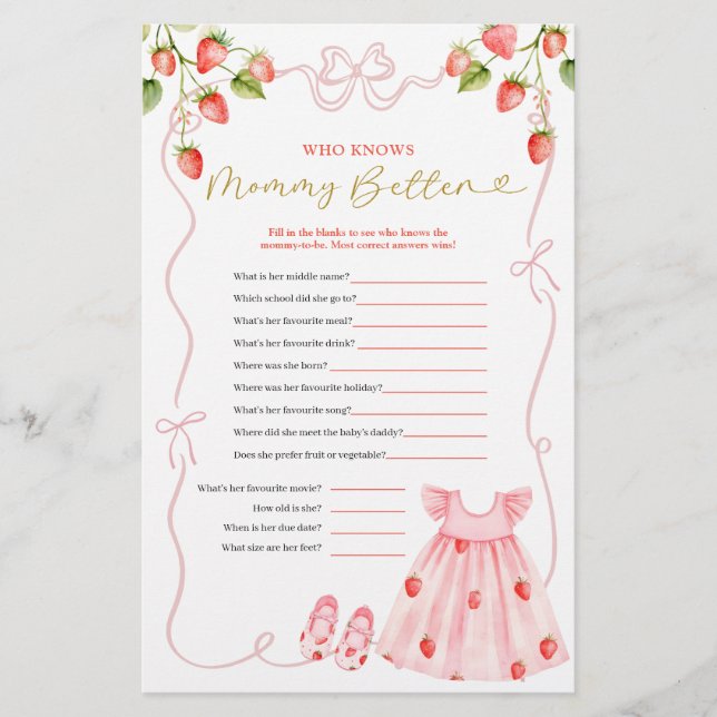 Pink Coquette Baby Clothes Who Know Mommy Better (正面)