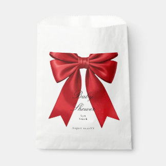Pink Coquette Bow Baby Shower Girl Favor Bag フェイバーバッグ
