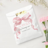 Pink Coquette Bow Birthday Party  フェイバーバッグ (封をした状態)