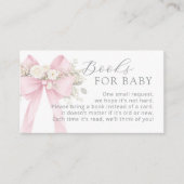 Pink Coquette Bow Books for baby エンクロージャーカード (正面)