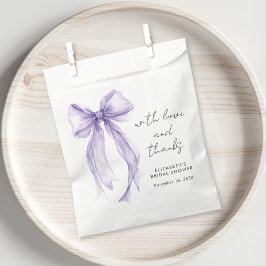 Pink Coquette Bow Bridal Shower Thank You フェイバーバッグ