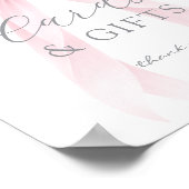 Pink Coquette Bow Cards and gifts Eucalyptus ポスター (角)