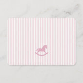 Pink Coquette Bow Rocking Horse Books for Baby エンクロージャーカード (裏面)