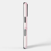 Pink Coquette Bow Stripes iPhone 16 Pro Case. Case-Mate iPhoneケース (裏面 / 右)