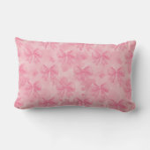 Pink Coquette Bows ランバークッション (裏面)