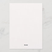 Pink Coquette Elegant Baby Shower 招待状 (裏面)