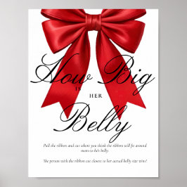 Pink Coquette How Big is her Belly Game PosterPink ポスター