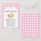 Pink Coquette Pie Book Request エンクロージャーカード (正面/裏面)