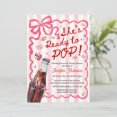 Pink Coquette She is Ready to POP Invitation 招待状 (スタンド正面)