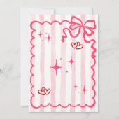 Pink Coquette She is Ready to POP Invitation 招待状 (裏面)