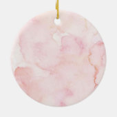 Pink Coquette Woodland First Christmas Ornament セラミックオーナメント (裏面)