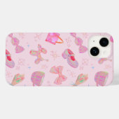 Pink Coquette Y2K Kitsch Ribbon Shoe Pattern Case-Mate iPhoneケース (裏面 (横))
