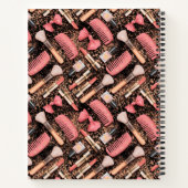 Pink Cosmetics Pattern Glitter  ノートブック (裏面)