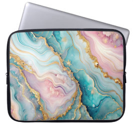 Pink Cosmic LaptopバッグとCosmic Nebula Art ラップトップスリーブ