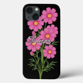 Pink Cosmo Flowers Case-Mate iPhoneケース (裏面)