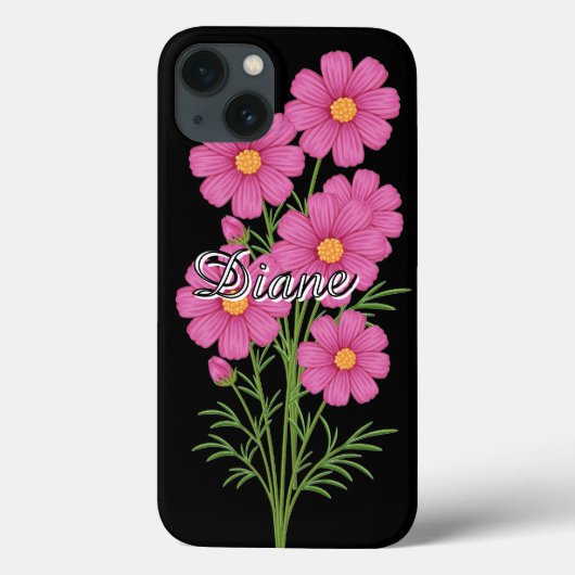 Pink Cosmo Flowers  Case-Mate iPhoneケース (裏面)