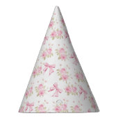 Pink Cottage Rose with Bow Coquette  パーティーハット (右)