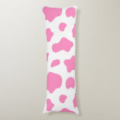 Pink Cow Print Decorative Pillow ボディピロー (正面縦)