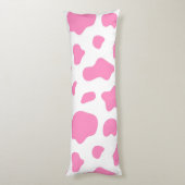 Pink Cow Print Decorative Pillow ボディピロー (裏面 (縦))