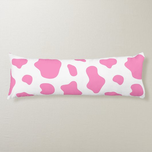 Pink Cow Print Decorative Pillow ボディピロー (正面)