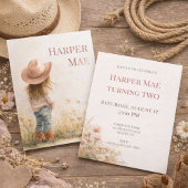 Pink Cowgirl Birthday Invitation | Farm Theme 招待状